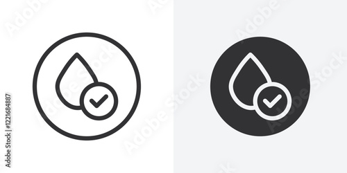 hypoallergenic icon Outline vector sign