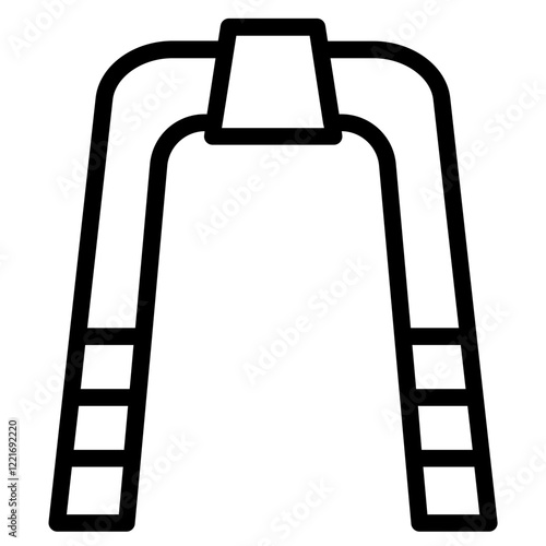 Triceps Rope Cable Line Icon