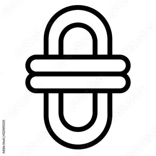 Rope Safety Camping Line Icon