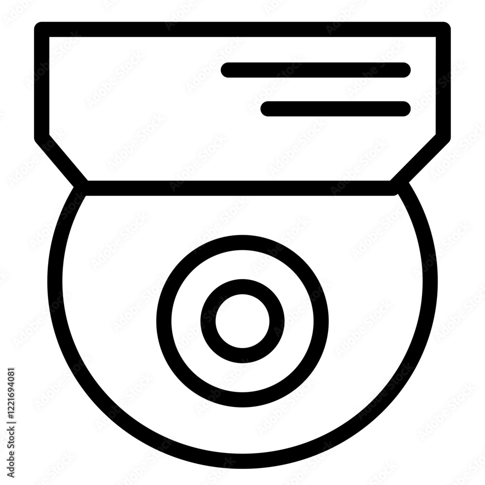 Security Cctv Camera Line Icon Security Cctv Camera Line Icon