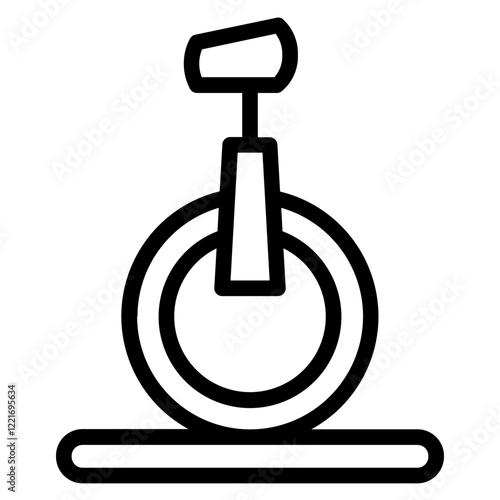 Unicycle Carnival Circus Line Icon