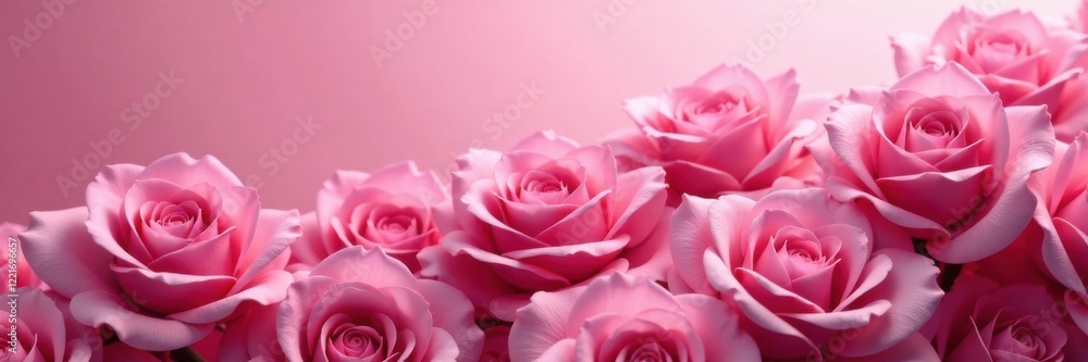 Pink roses flowing in a wavy motion, heart, floral arrangement, floral patterns Pink roses flowing in a wavy motion, heart, floral arrangement, floral patterns