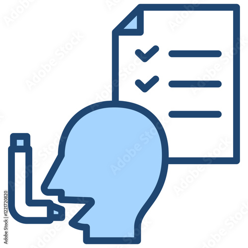 Asthma Assessment Blue Icon