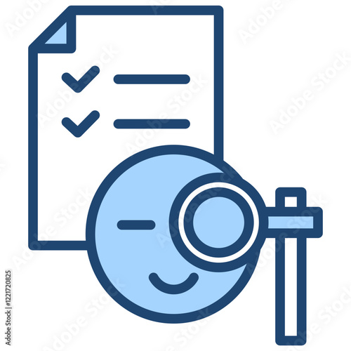 Vision Test Blue Icon