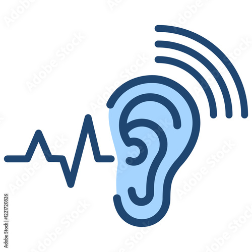 Hearing Test Blue Icon