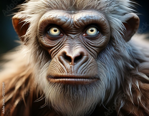Obraz na płótnie portrait of a fictional ape-like animal w salonie