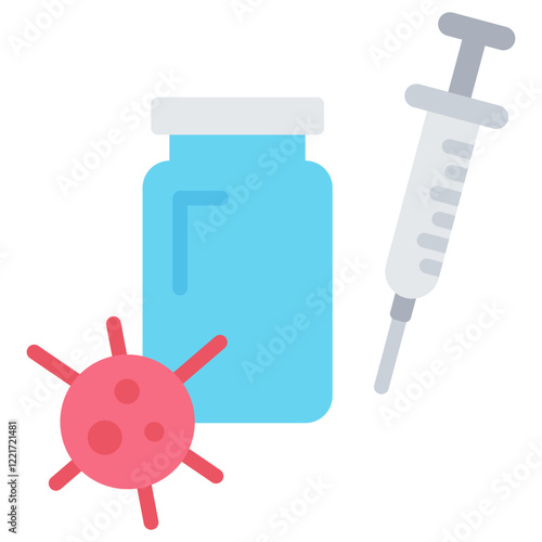 Immunization Review Flat Icon