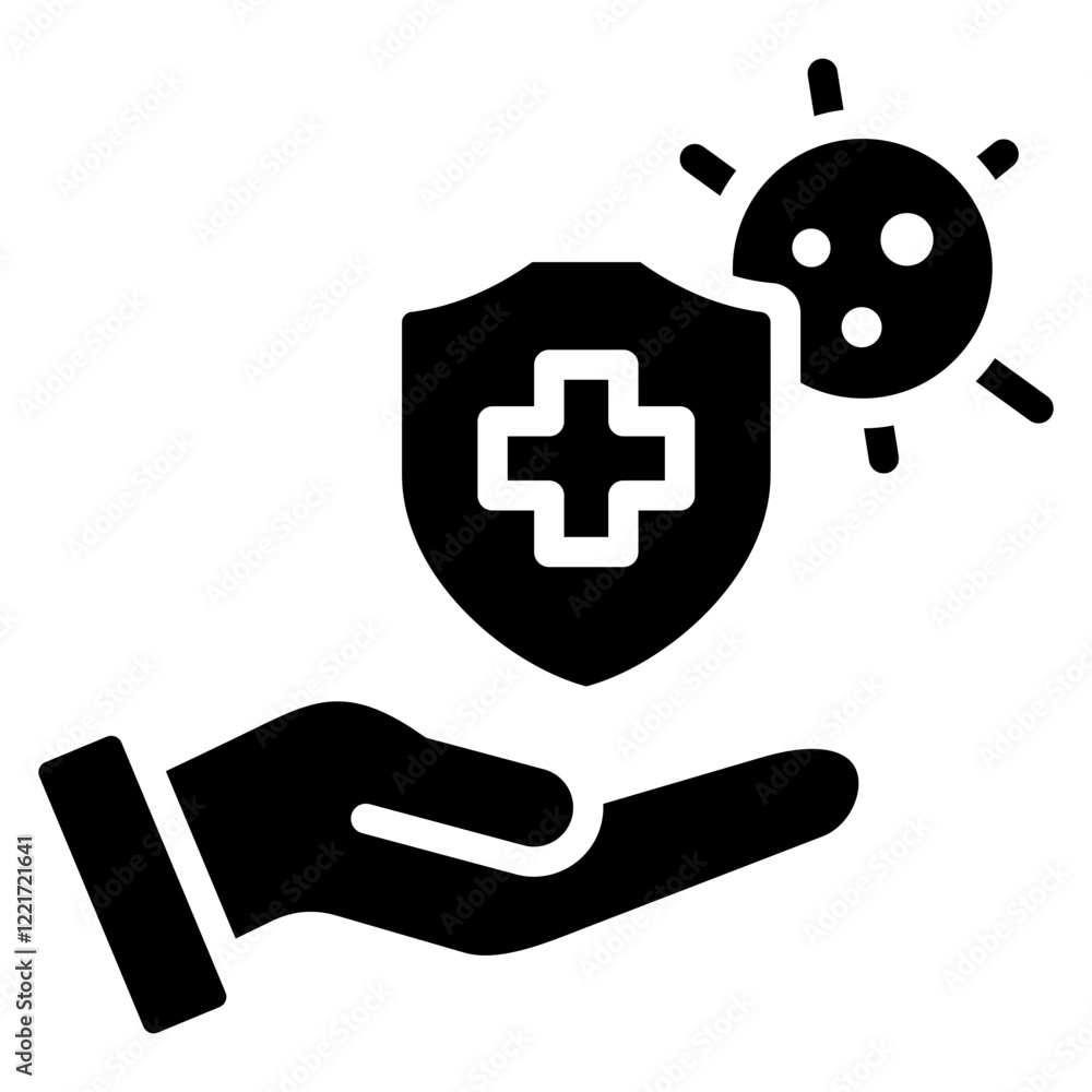 Preventive Health Care Glyph Icon Preventive Health Care Glyph Icon