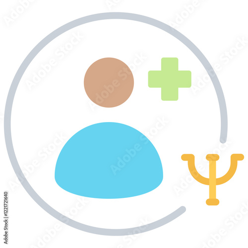 Psychologist Referral Flat Icon