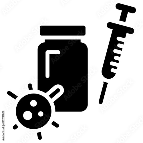 Immunization Review Glyph Icon