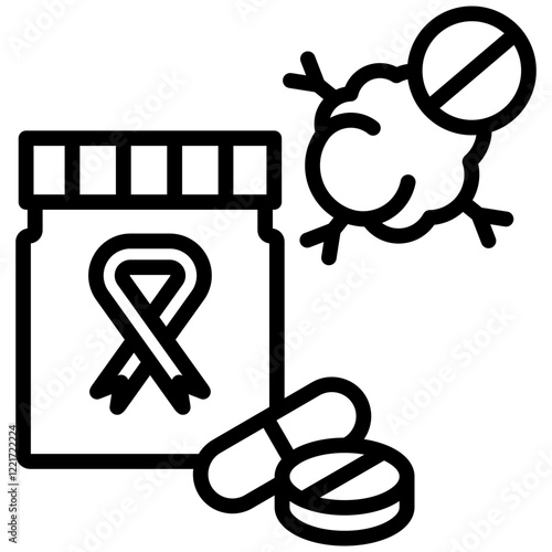 Cancer Prevention Strategies Outline Icon