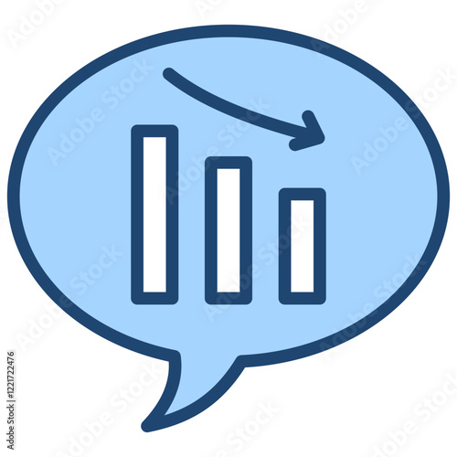Language Attrition Blue Icon