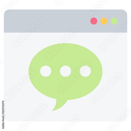 Computational Linguistic Flat Icon