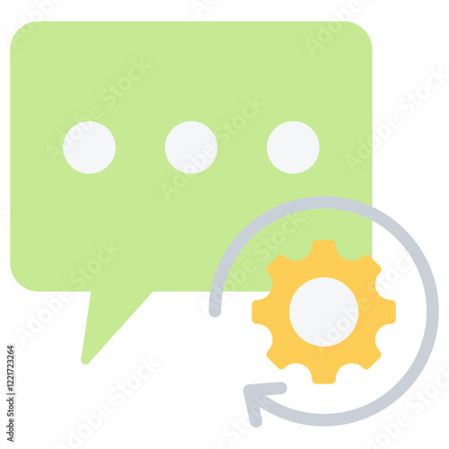 Language Processing Flat Icon