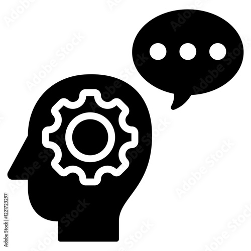 Neurolinguistic Glyph Icon