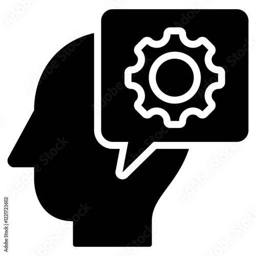 Cognitive Linguistic Glyph Icon