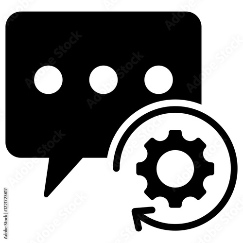 Language Processing Glyph Icon