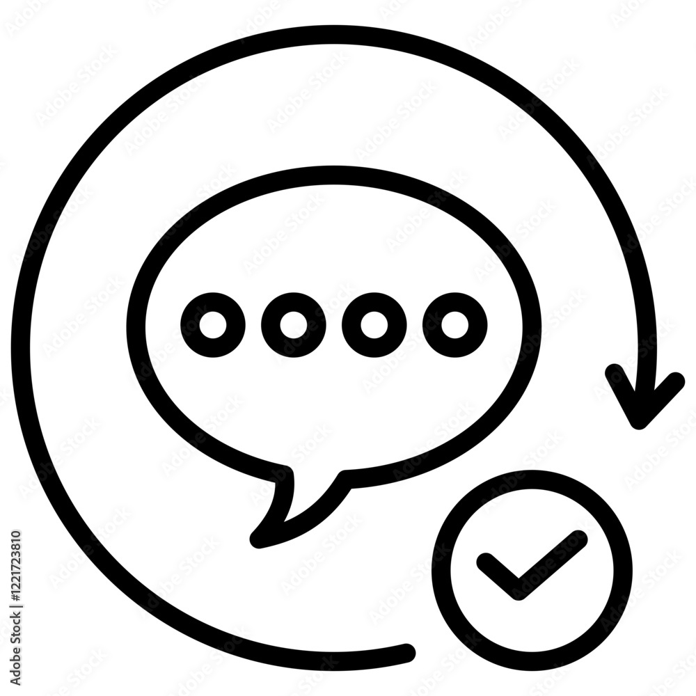 Naklejka premium Revitalization Outline Icon