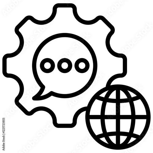 Universal Grammar Outline Icon