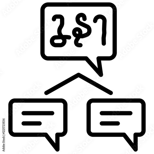 Heritage Language Outline Icon