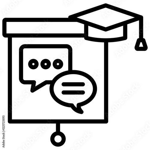 Bilingual Education Outline Icon