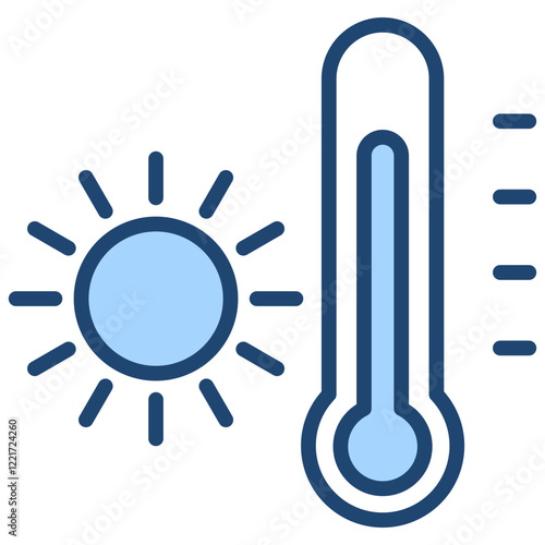 Temperature Blue Icon