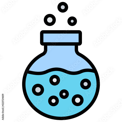 Ideal Gas Law Outline Color Icon