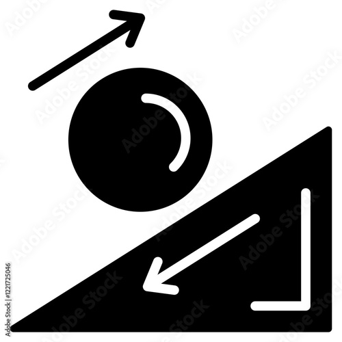 Friction Glyph Icon