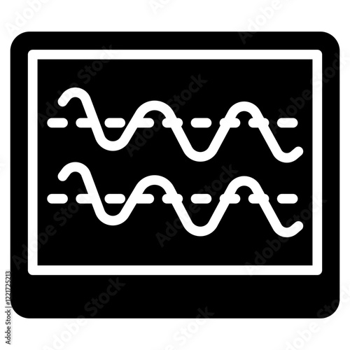 Standing Wave Glyph Icon