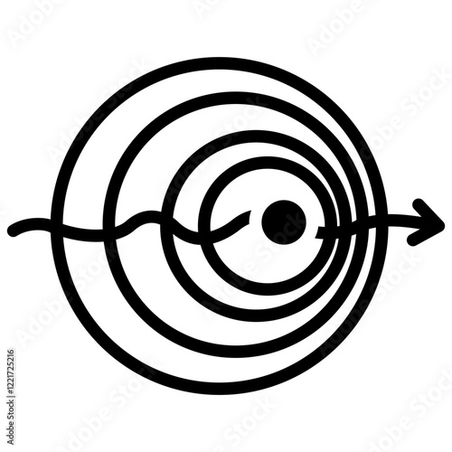 Doppler Effect Glyph Icon