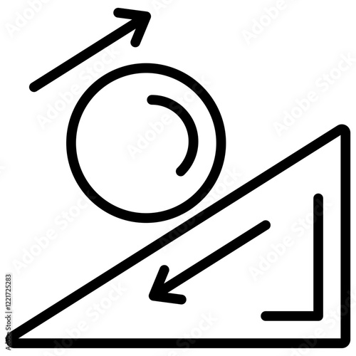 Friction Outline Icon