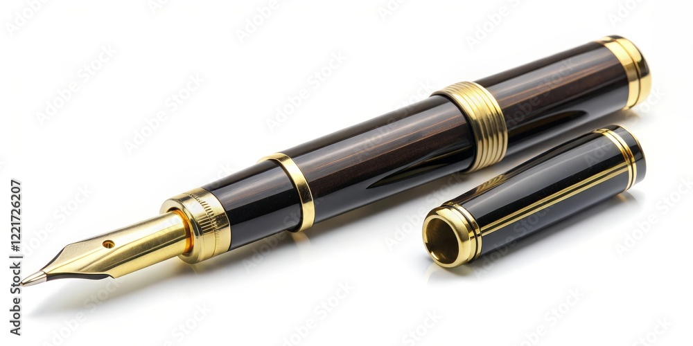 Luxury Fountain Pen with Cap Removed Luxury Fountain Pen with Cap Removed
