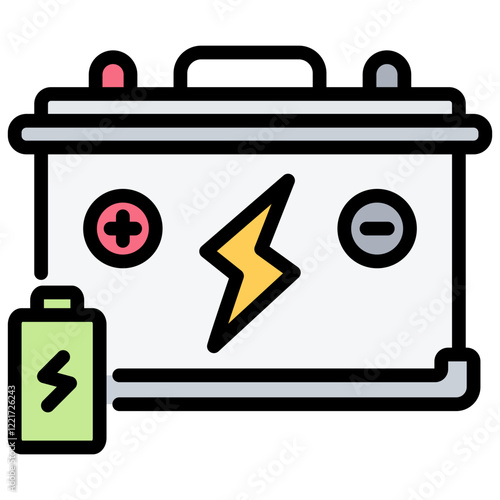 Storage Outline Color Icon