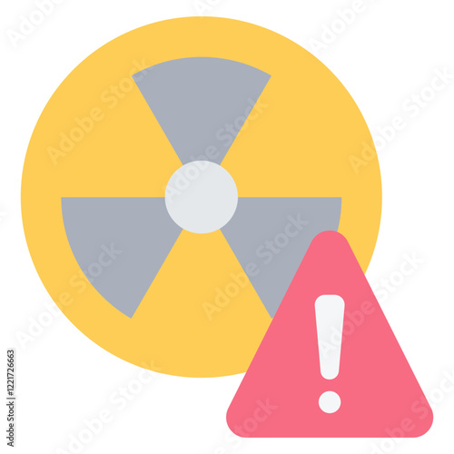 Radiation Flat Icon