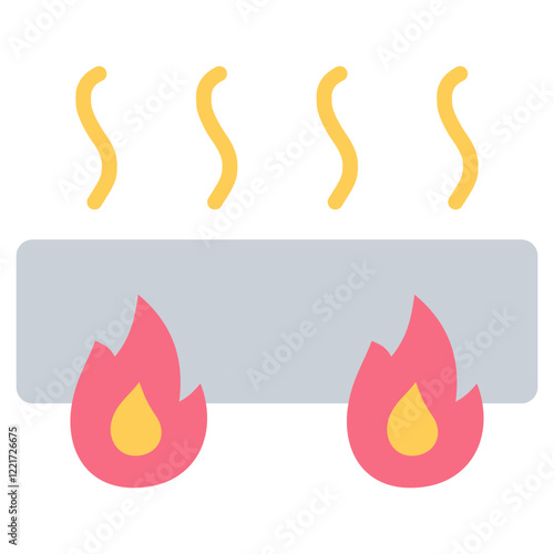 Conduction Flat Icon