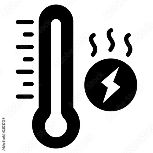 Thermal Glyph Icon