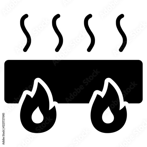 Conduction Glyph Icon