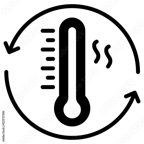 Convection Glyph Icon