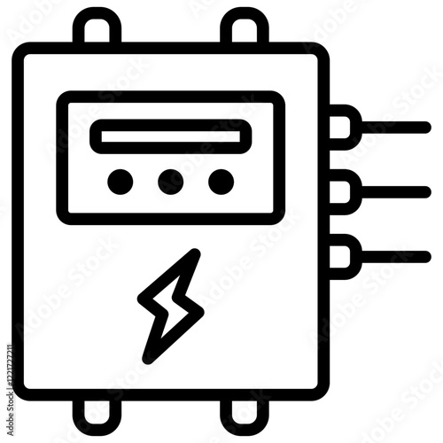 Inverter Outline Icon
