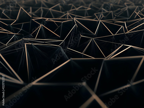 Abstract dark geometric texture background photo