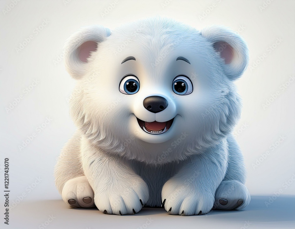 Naklejka premium Niedlicher Eisbär