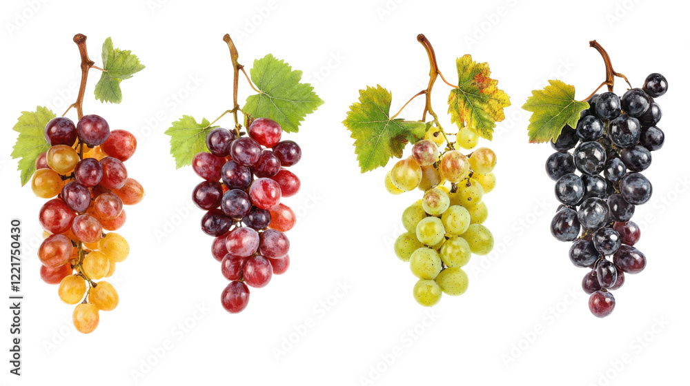 Bunch of grapes watercolor on transparent background Bunch of grapes watercolor on transparent background