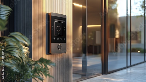 A retro intercom system integrated with modern video calling and seamless home automation features