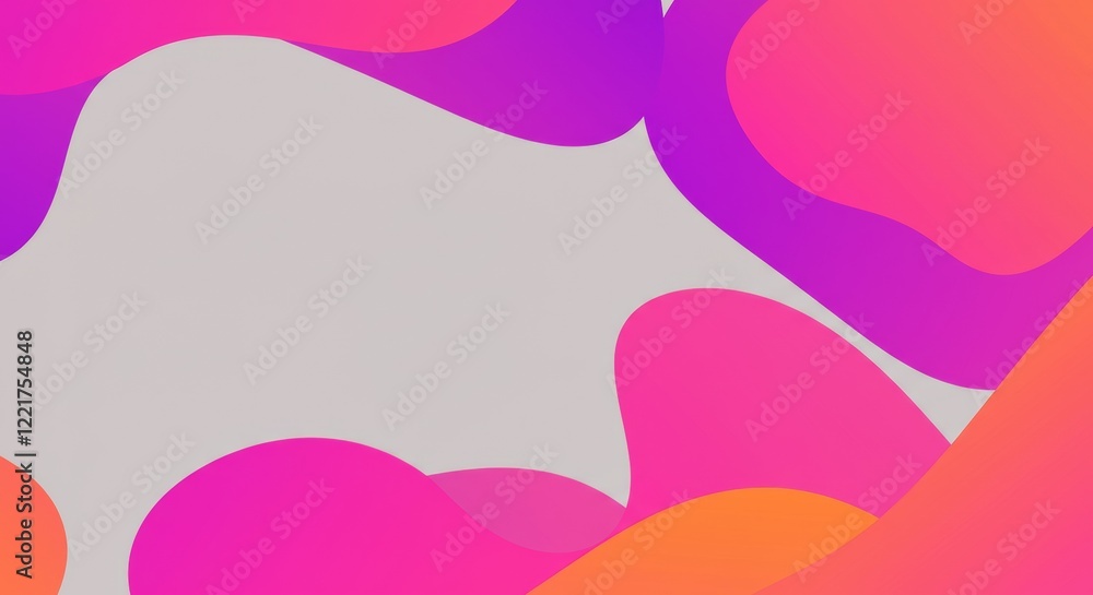 Abstract Fluid Shapes: An abstract design featuring vibrant, flowing fluid shapes in a gradient of pink, purple, and orange colors, against a neutral backdrop. Abstract Fluid Shapes: An abstract design featuring vibrant, flowing fluid shapes in a gradient of pink, purple, and orange colors, against a neutral backdrop.