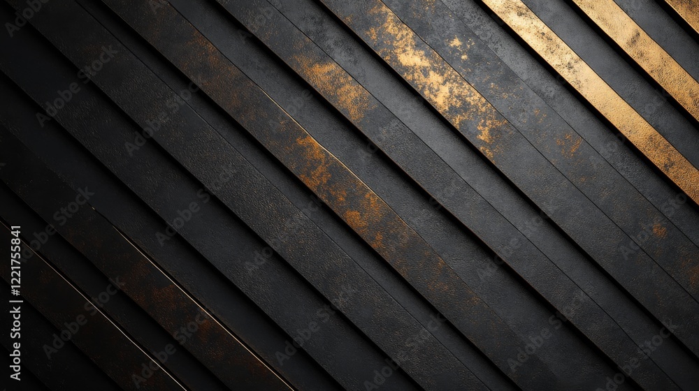 Diagonal Black And Gold Striped Abstract Design Diagonal Black And Gold Striped Abstract Design