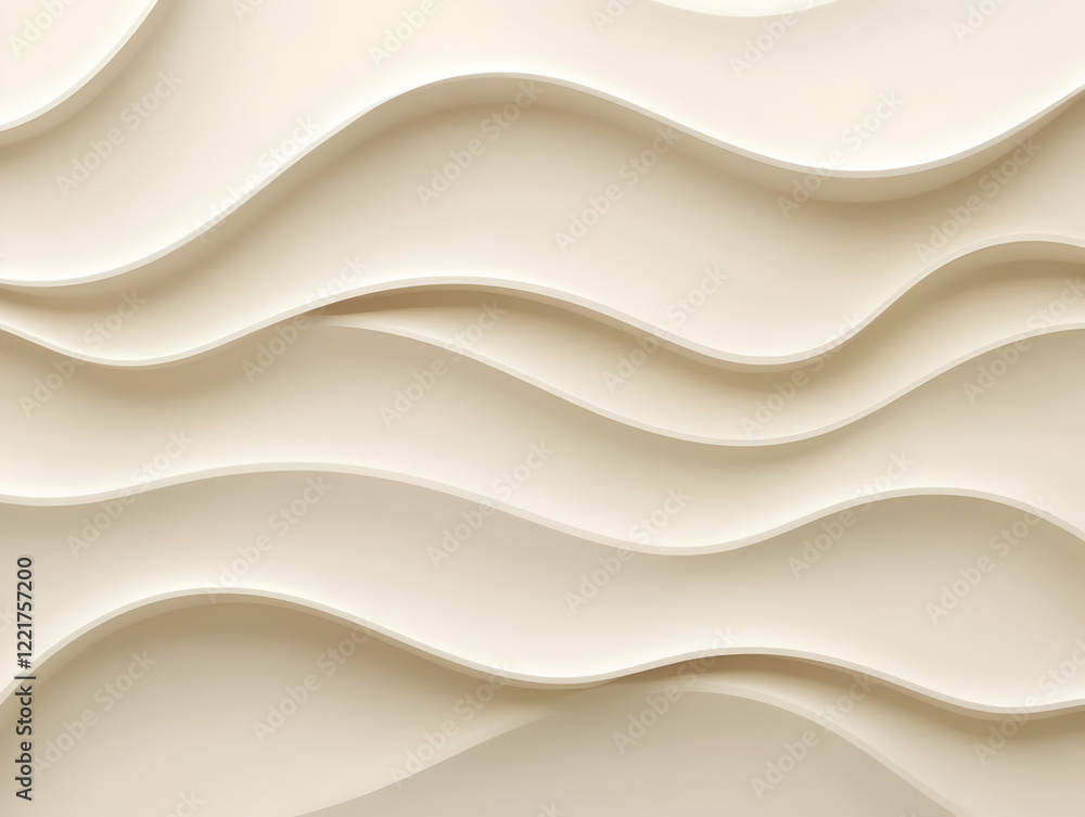 Obraz premium Cream waves abstract background design
