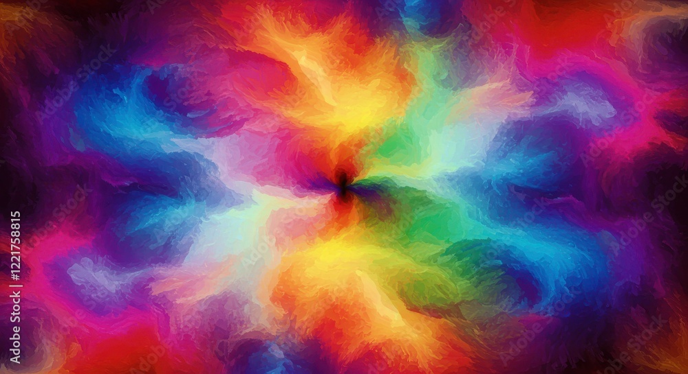 Cosmic Spectrum: A vibrant explosion of color, swirling and blending to create a mesmerizing visual display, evocative of galaxies and nebulas. Cosmic Spectrum: A vibrant explosion of color, swirling and blending to create a mesmerizing visual display, evocative of galaxies and nebulas.