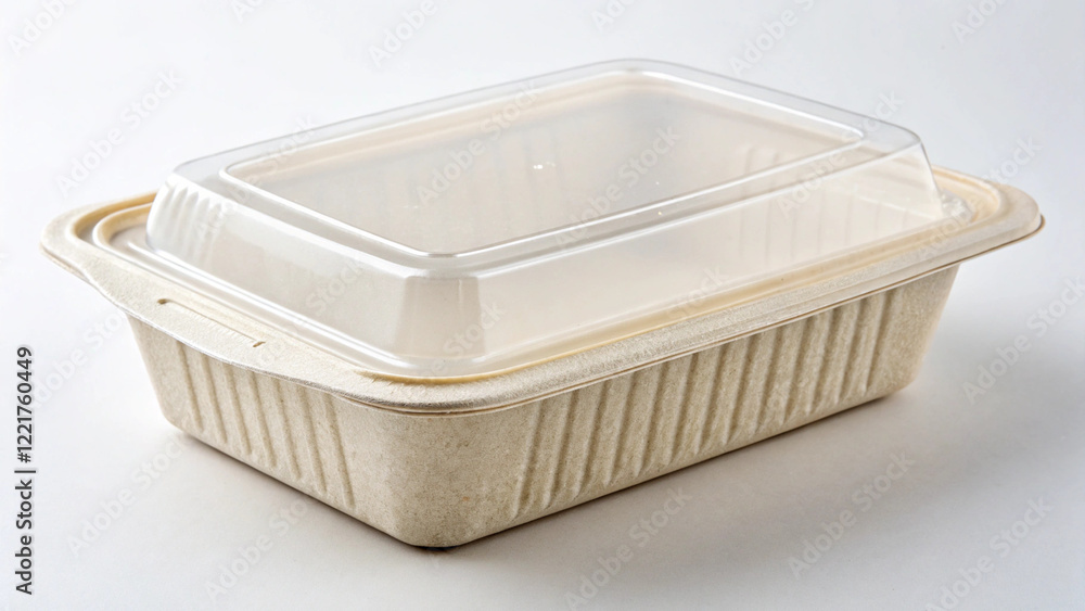 A stack of disposable food containers with clear lids A stack of disposable food containers with clear lids