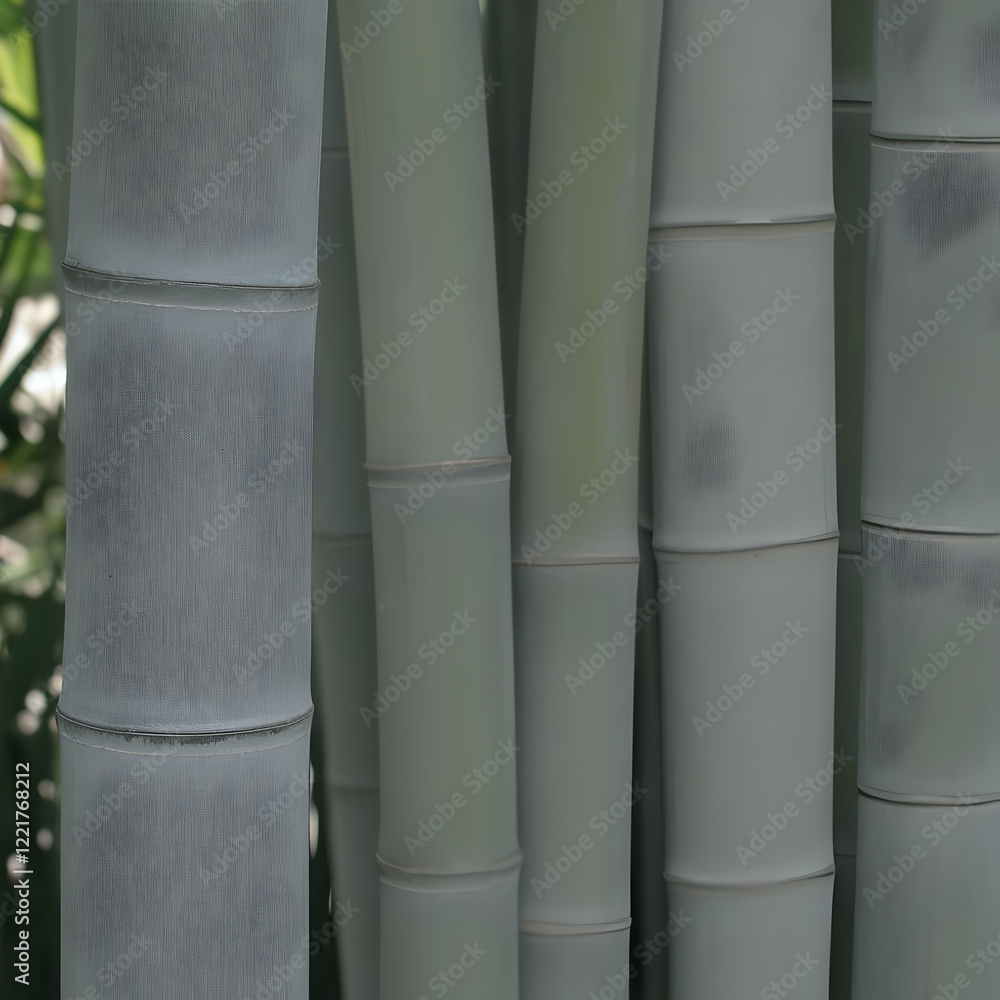 Grey bamboo stalks, garden background, nature texture Grey bamboo stalks, garden background, nature texture