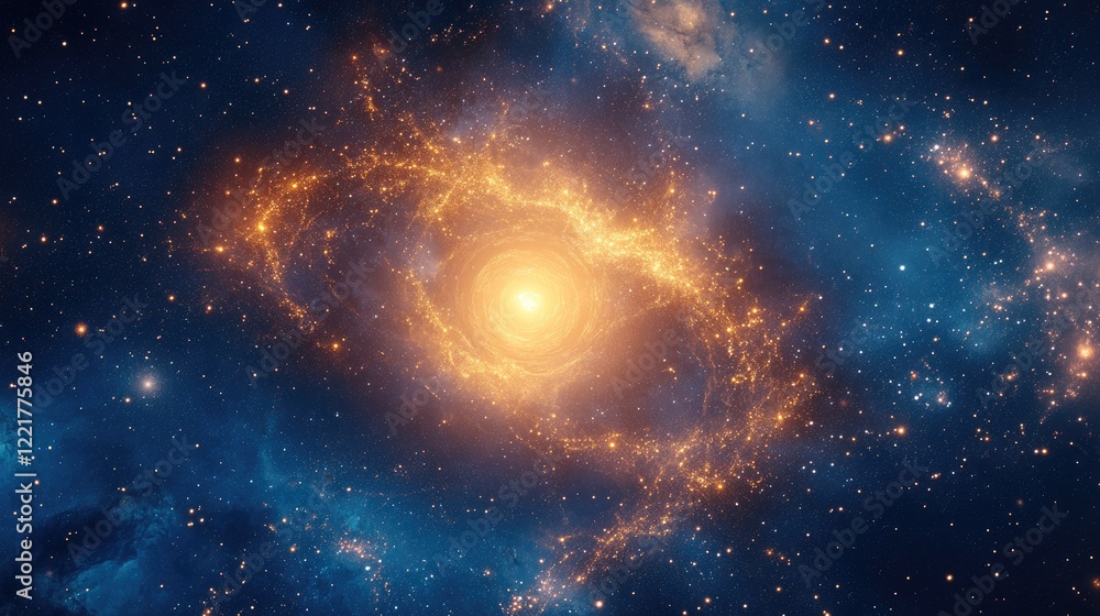 A glowing astrological symbol surrounded by starry dust, floating against a deep blue cosmic background. A glowing astrological symbol surrounded by starry dust, floating against a deep blue cosmic background.